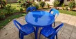 Plastic Outdoor Table and Chairs Set - 1