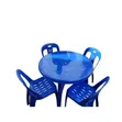 Plastic Outdoor Table and Chairs Set - 2