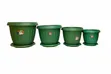 VIP Plated Base Plastic Flower Pots - 1
