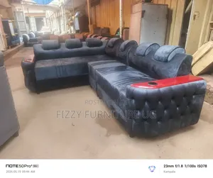 6 Seater L Connector Sofa - Brand New