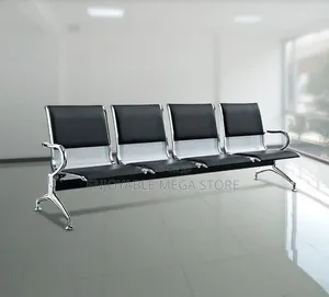 4 Seater Metal Cushion Waiting Chairs