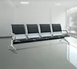 4 Seater Metal Cushion Waiting Chairs - 1
