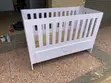 Unisex Baby Crib with Storage Drawer - White - 2