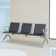 Brand New Leather Waiting Chairs - Three Seaters - 1