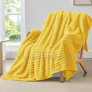 Soft Stylish Yellow Throw Blanket