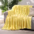 Soft Stylish Yellow Throw Blanket - 2