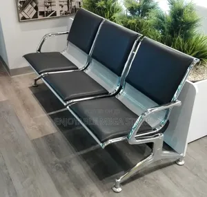 Brand New 3-Seater Metallic Waiting Chairs for Reception