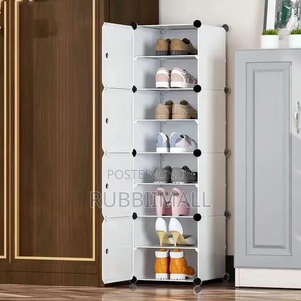 Plastic Shoe Rack - 8 Tiers - 1