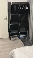 Two Column Metallic Wardrobe - Gray - 2