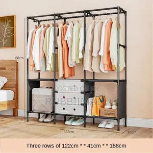 Freestanding Metal Garment Rack - 3 Column