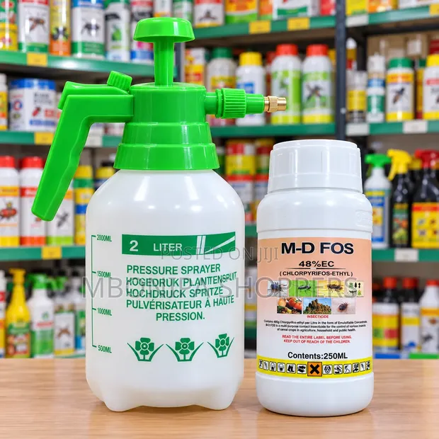 2L Pressure Sprayer + M-D FOS 48% EC Insecticide (250ml) Combo - 1