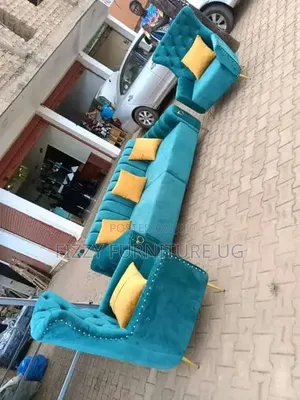 Luxury 5 Seater Sofa Set - Blue