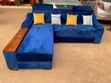 Luxury 5 Seater Sofa Set - Blue - 2