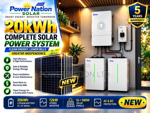 20kWh EcoSun Deye Hybrid Solar Energy System Kit - 1
