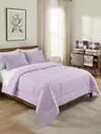 Lavender Comforter Set with Heart Quilting - 2