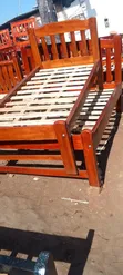 Brand New Brown Wingback Bed Frame - Twin Extra Long - 2