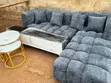 Brand New L-Shaped Sofa in Gray - 1