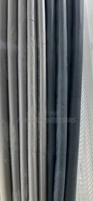 Gray Blackout Curtains - Per Meter
