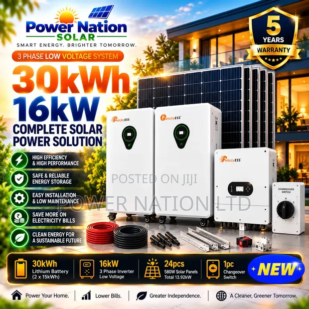 30kWh Hybrid Lithium Solar System Kit - 1