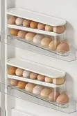 2-Tier Egg Storage Organizer - Space-Saving Fridge Rack - 2