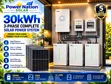 30kWh Deye Hybrid Lithium Solar System Full Kit - 1
