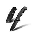 Folding Pocket Camp Knife with Flipper Open - 5