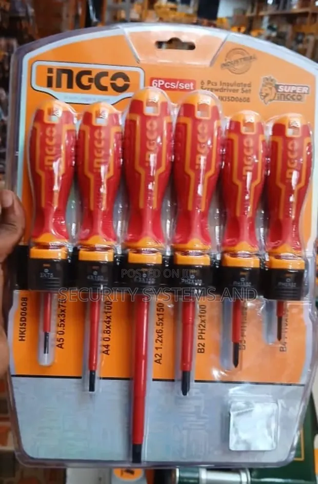 INGCO Set of 6 Insulated Screwdrivers 1000V - 1