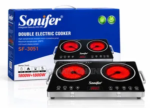 Sonifer SF-3051 Electric Cooker - 3600W Infrared Double Burner