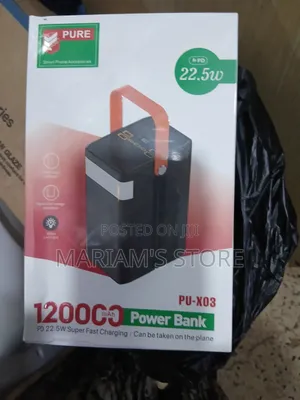 Puro 120,000mAh Power Bank with 22.5W PD