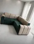 Modern L-Shape Sofa - Green Combo - 2