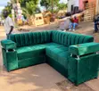 Premium Green L-Shape Sofa - Brand New - 2