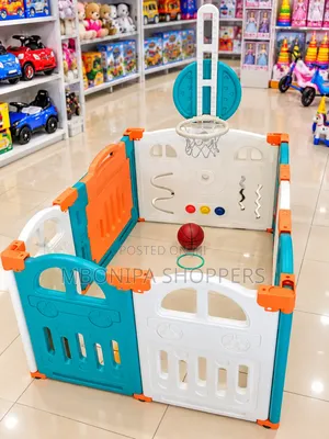Baby Playpen with Basketball Hoop - Discovery Toys