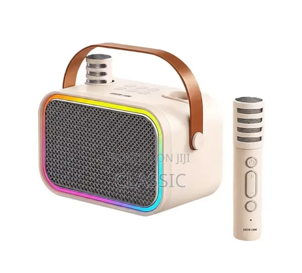 Green Lion Pico Kids Karaoke Speaker with Dual Microphones - 1