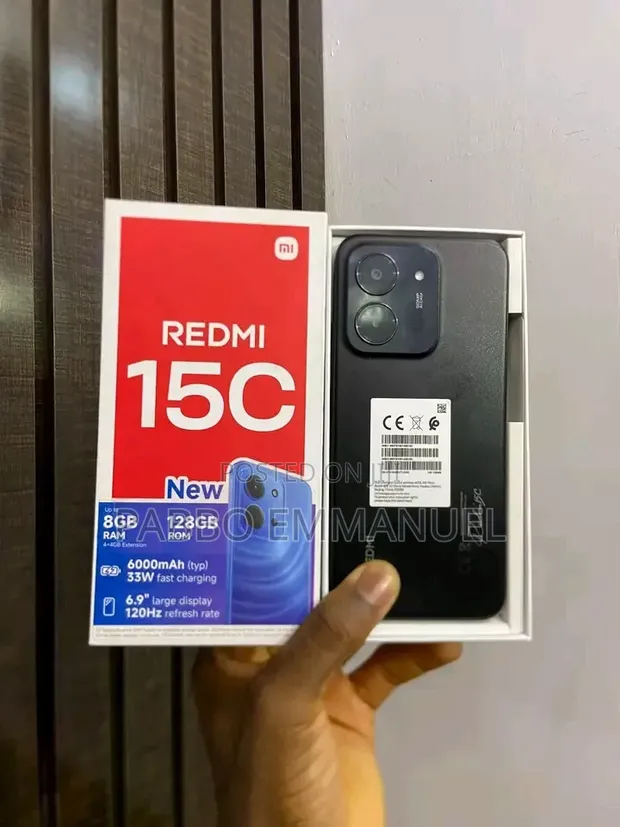 New Xiaomi Redmi 15C 4G 256GB Black - 1