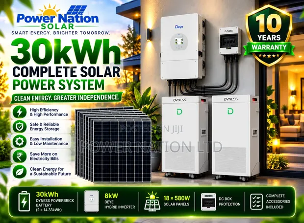 30kWh 48V Megasun Energy Hybrid Solar System Full Kit - 1