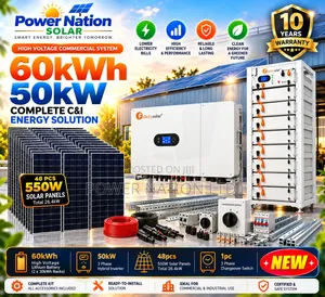 60kWh & 50kVA 48V 3-Phase Solar System Kit