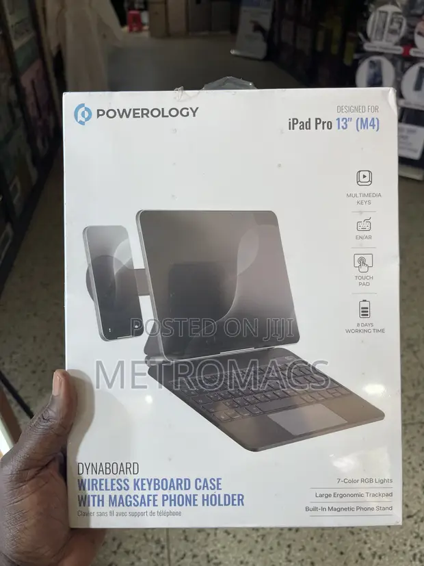 13" M4 iPad Pro Dynaboard Wireless Keyboard Case + MagSafe Phone Holder - 1