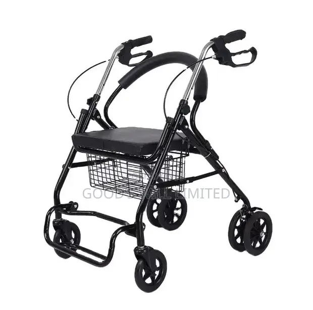 Adjustable Walking Frame with Chair - 1