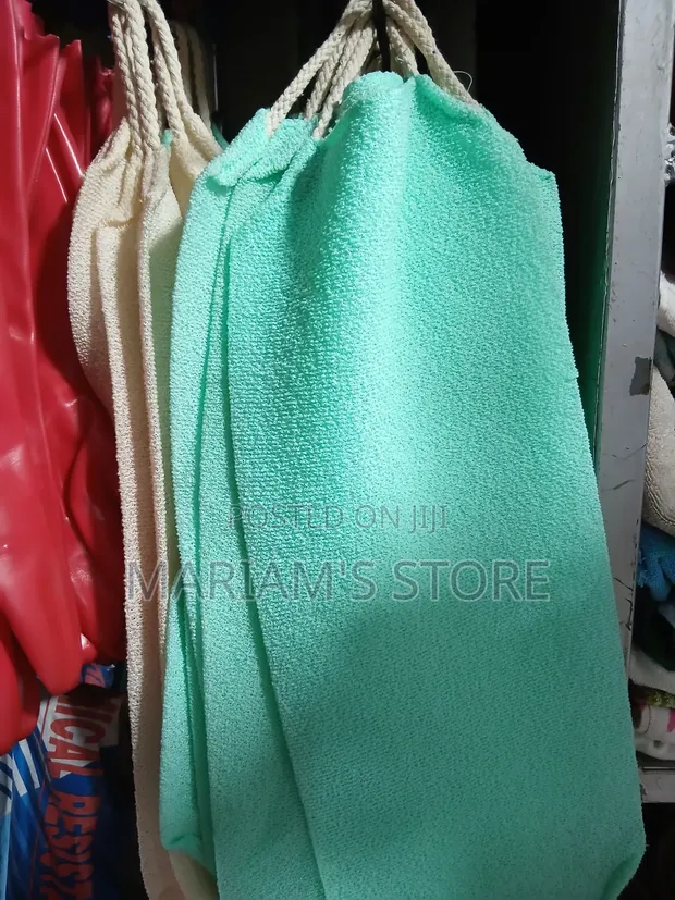 Stretchable Exfoliating Back Scrubber / Nylon Bath Wash Towel - 1