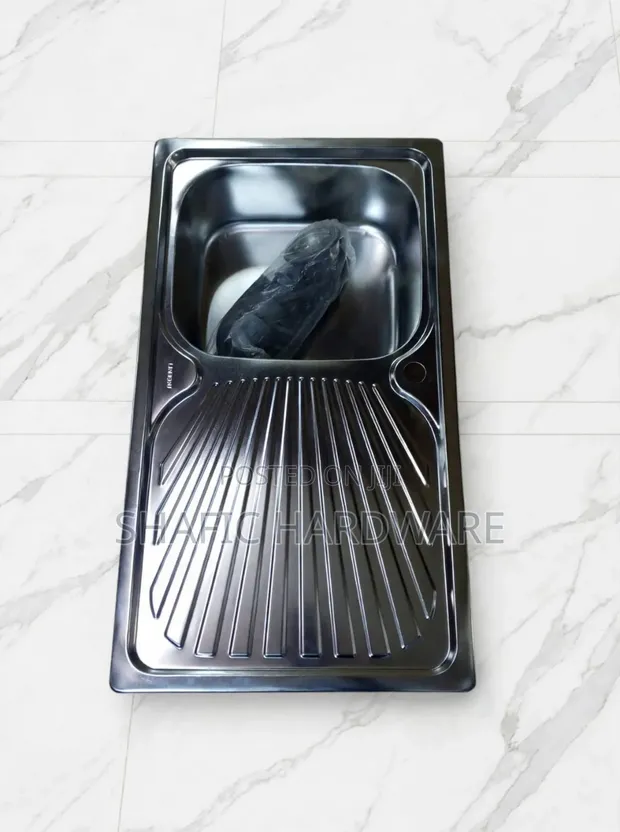 Heavy Duty Single Bowl Kitchen Sink with Tray - 1
