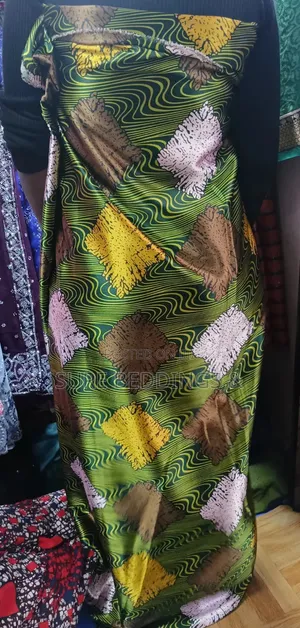 Green Wax Gomesi Fabric