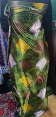 Green Wax Gomesi Fabric - 1