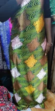 Green Wax Gomesi Fabric - 2