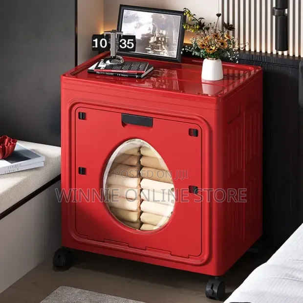Large Capacity Rolling Storage Box / Laundry Hamper - 1