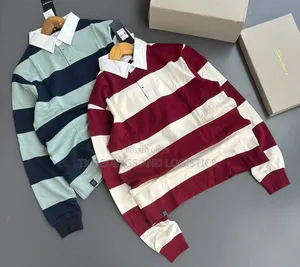 Long Sleeve Strip Casual Shirts