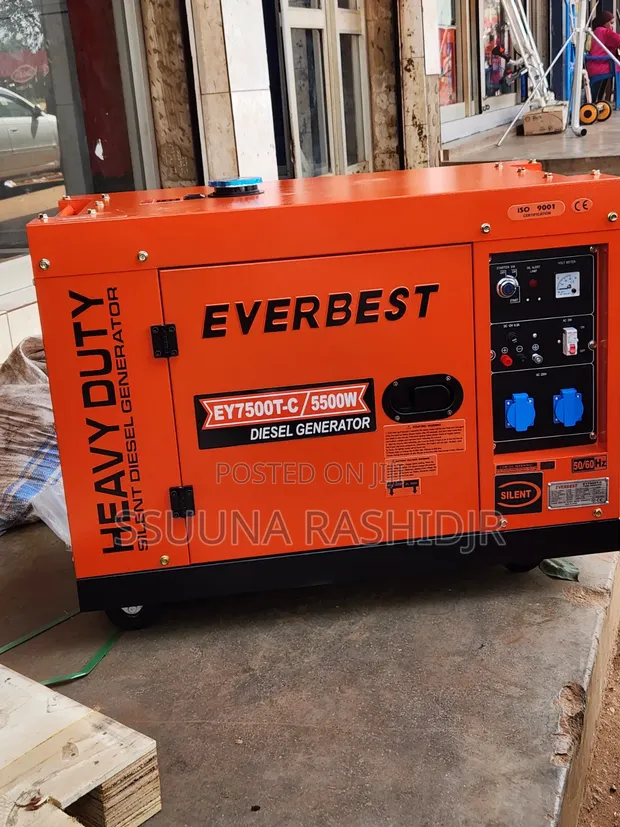 Everbest Heavy Duty Silent Diesel Generator 5.5kVA - 1