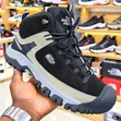 Men's Black & Khaki High-Top Outdoor Hiking Boots - 1