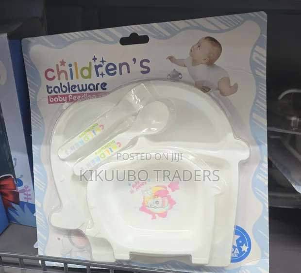 Elephant-Shaped Children's Tableware Set - 1