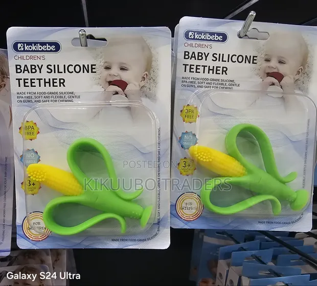 Kokibebe Baby Silicone Teether - Corn Cob Design - 1