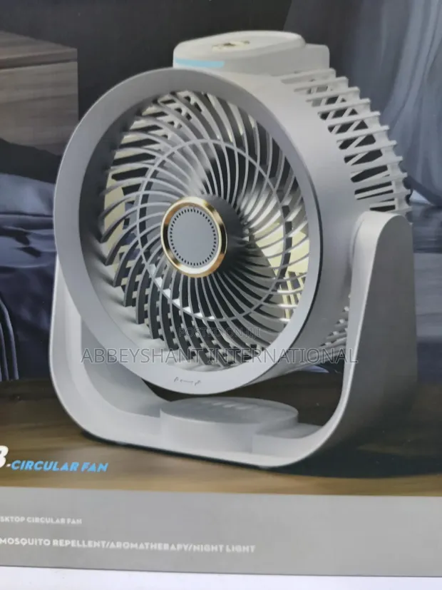 Rechargeable Table Fan with Voice Control - 1